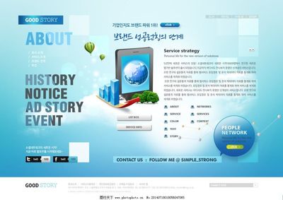 科技公司簡介網(wǎng)頁P(yáng)SD模板設(shè)計(jì)指南